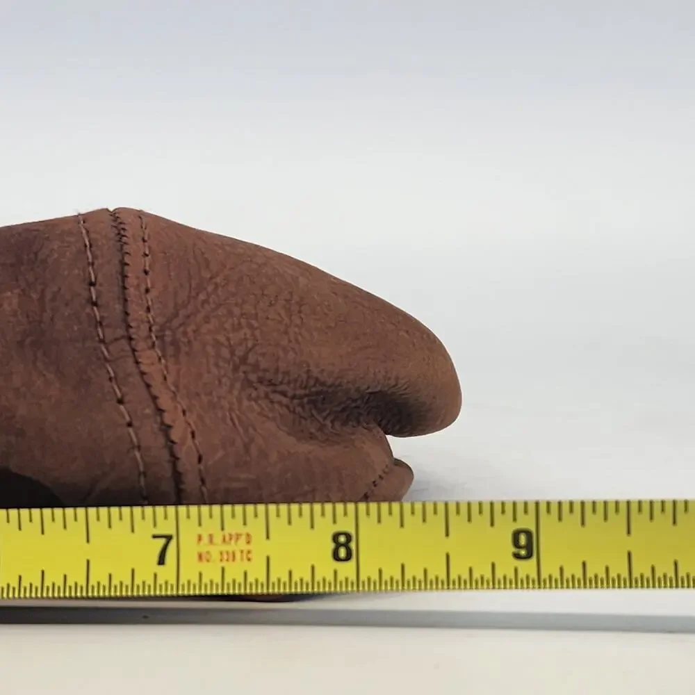 Leather Newsboy Cap Mens Small Medium Cabbie Driver Hat Made in USA Classic Y2K - Picture 12 of 13